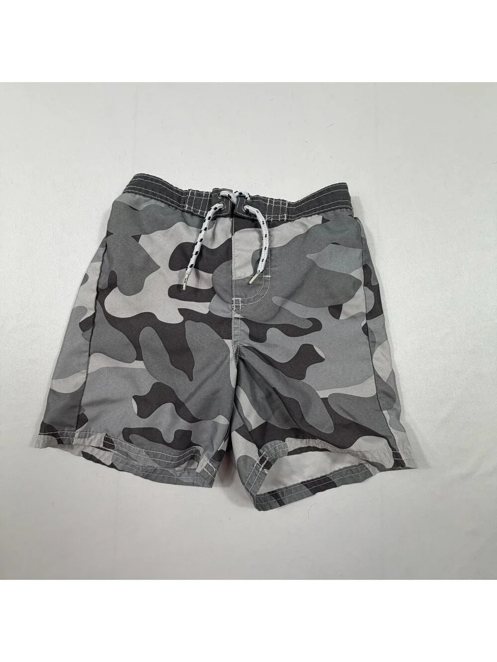OshKosh B'gosh Boys 3T Gray Camouflage Swim Trunks